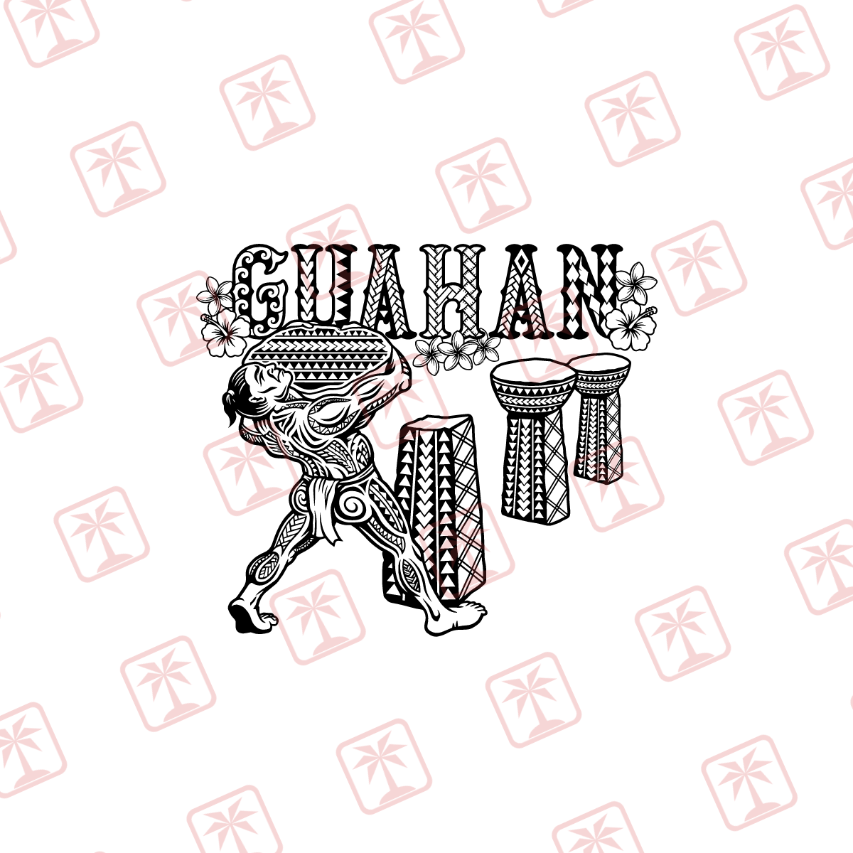 Guahan Islander — tribal island SVG cut file