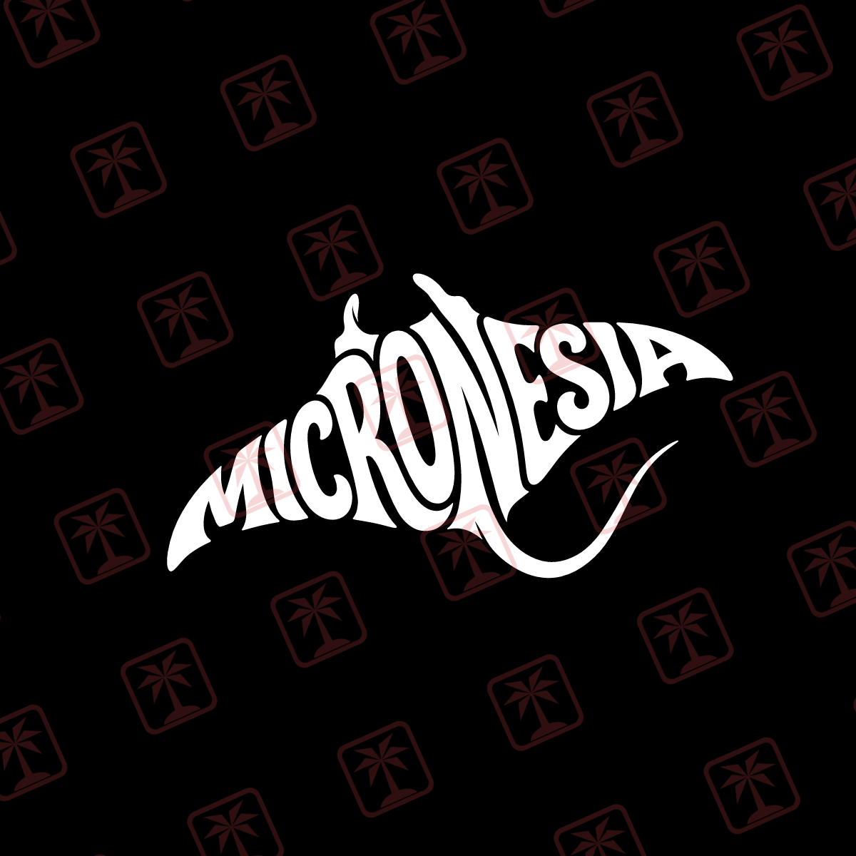 Micronesia Stingray — tribal island SVG cut file