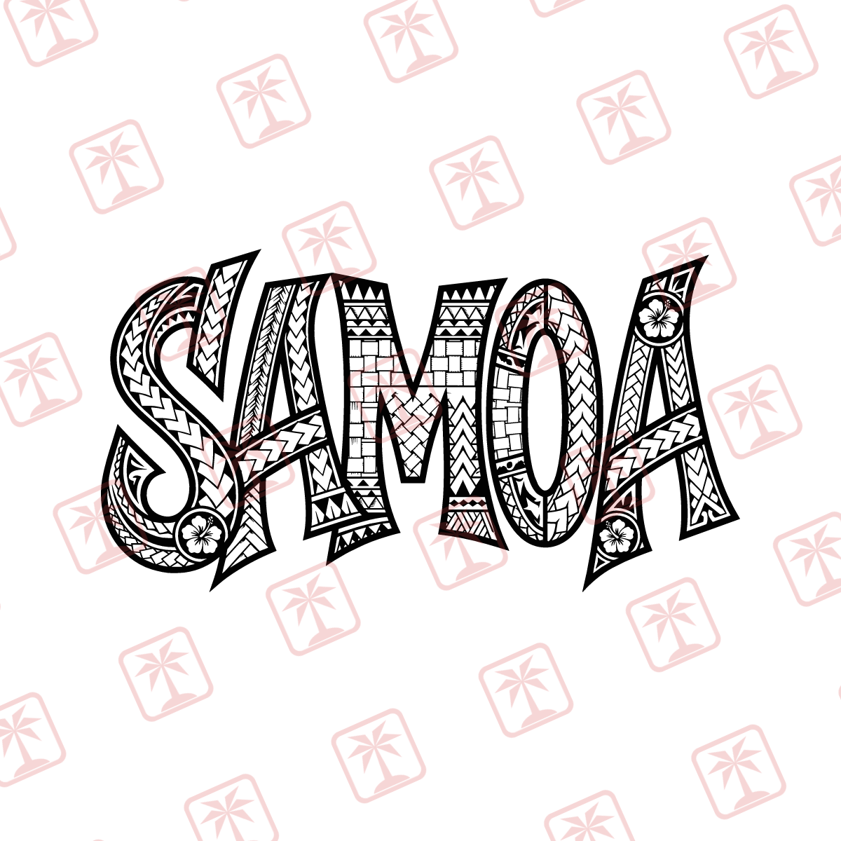 Samoa — tribal island SVG cut file