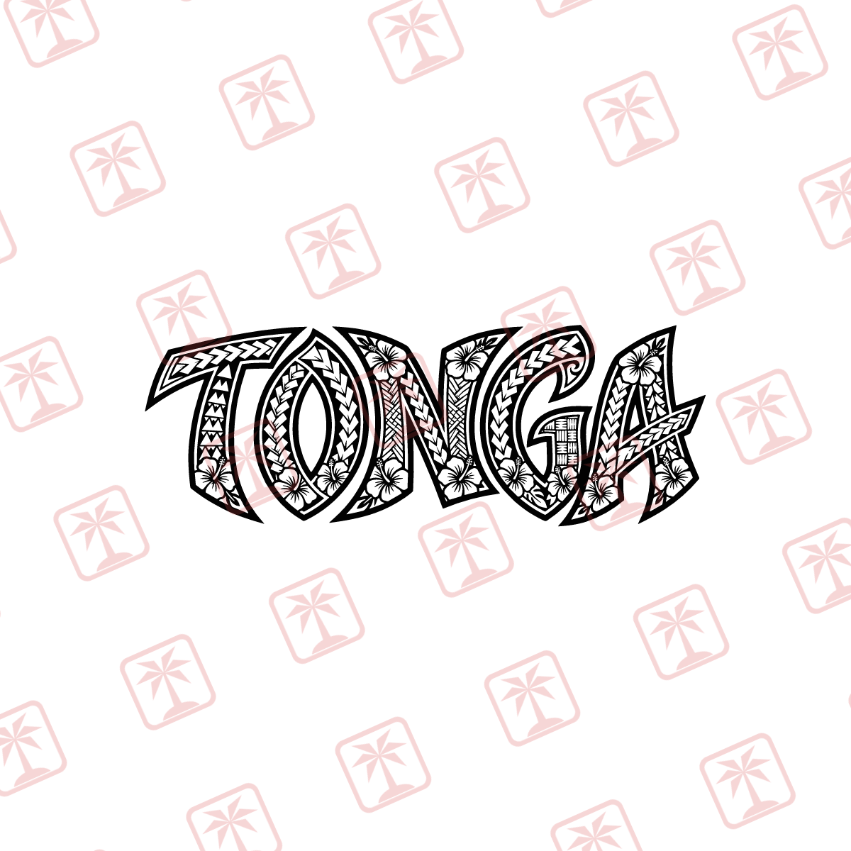 Tonga IV — tribal island SVG cut file