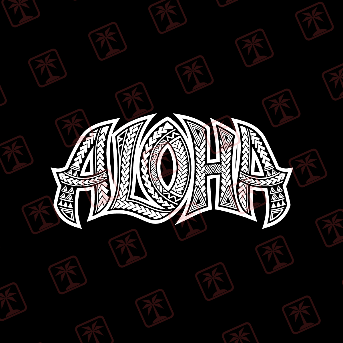Tribal Aloha — tribal island SVG cut file