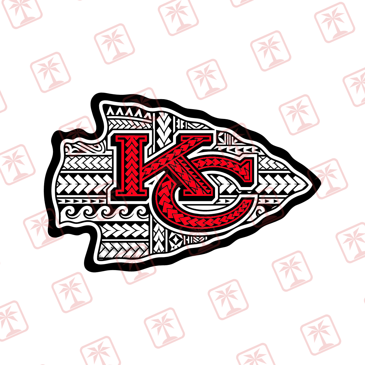 Tribal Chiefs Arrowhead — tribal island SVG cut file