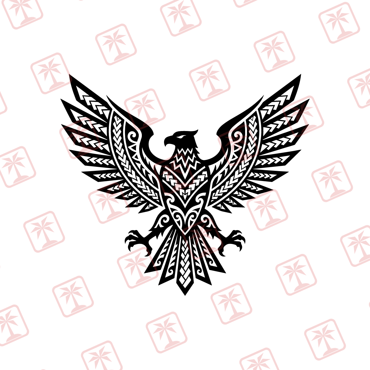 Tribal Eagle — tribal island SVG cut file