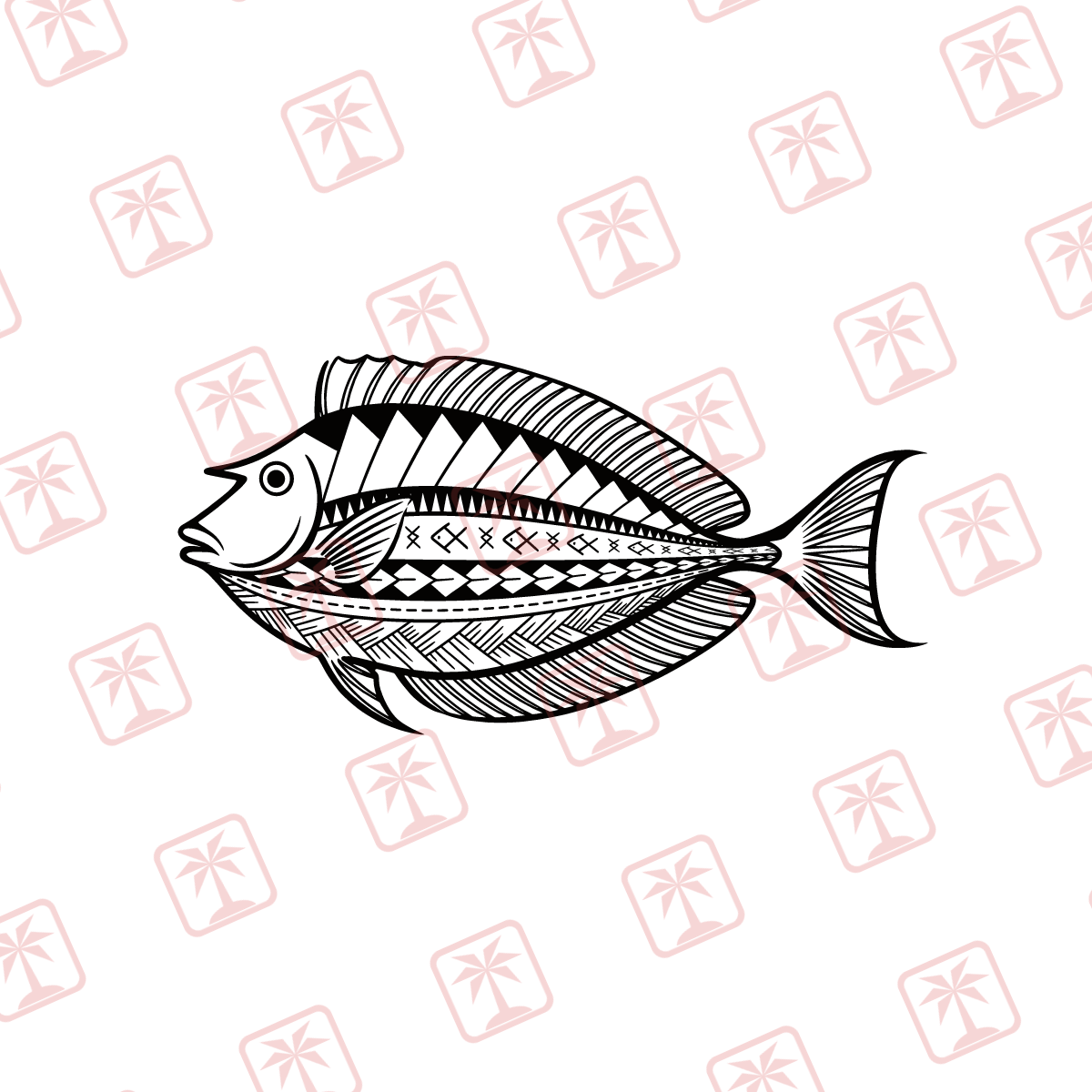 Tribal Fish — tribal island SVG cut file