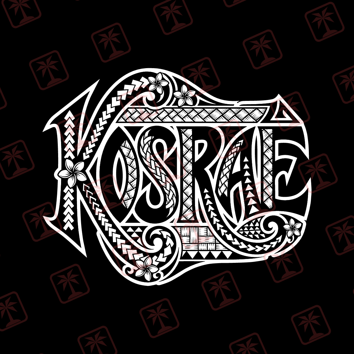 Tribal Kosrae — tribal island SVG cut file