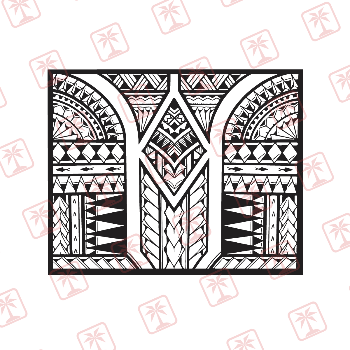 Tribal Panel — tribal island SVG cut file