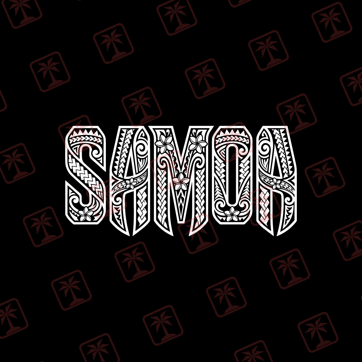 Tribal Samoa — tribal island SVG cut file